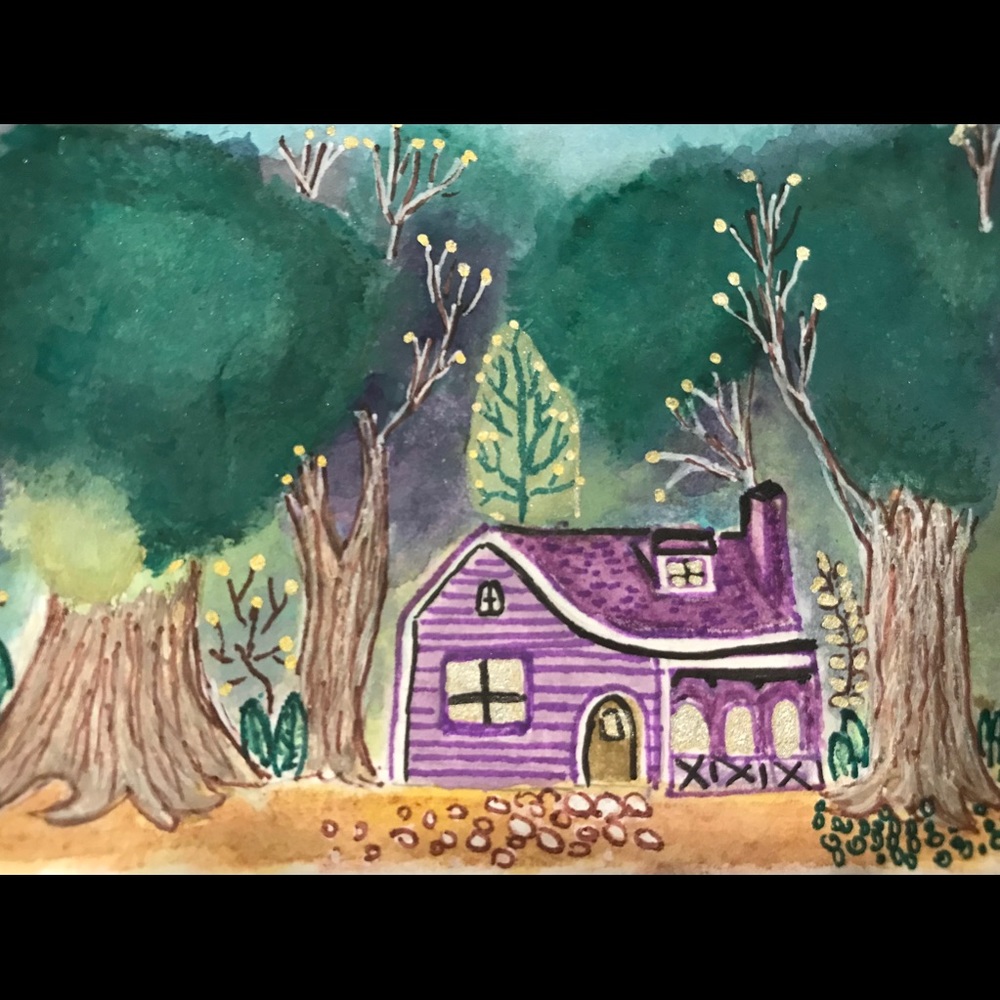 Original Painting Aceo card 2.5”x3.5”